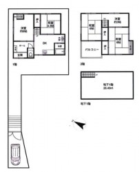 オーナーチェンジ物件！　地下部分に倉庫付き！