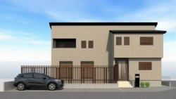 新築戸建て! 駐車3台可! 北東×南東の角地!