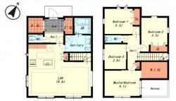 マリンホーム施工の新築戸建て！　耐震等級３取得！　樹脂サッシ＆Ｌｏｗ－ｅペアガラス仕様！　ＬＤＫ床暖房あり！　