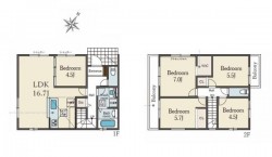 神戸市一円でお部屋を探すなら不動産情報満載のセンチュリー21ハウジング流通 新築戸建て　２号棟　　神戸電鉄「田尾寺」駅徒歩１３分！　駐車２台可！