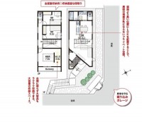 新築戸建て　３号棟　　角地！　日当たり・通風良好！　堀込車庫１台分あり！
