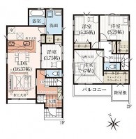 新築戸建て 1号棟 タクトホーム施工! 長期優良住宅! 駐車2台可! 角地!