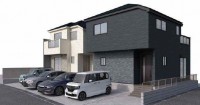 新築戸建て１号棟　　駐車２台可（車種による）！　浴室暖房乾燥機・食洗機あり！